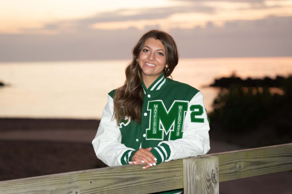 Mayfield High School senior, sunset photo shoot