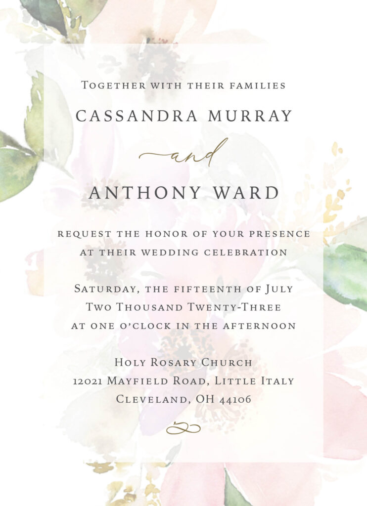 Custom wedding invitation |Jane Osler Photography + Creative